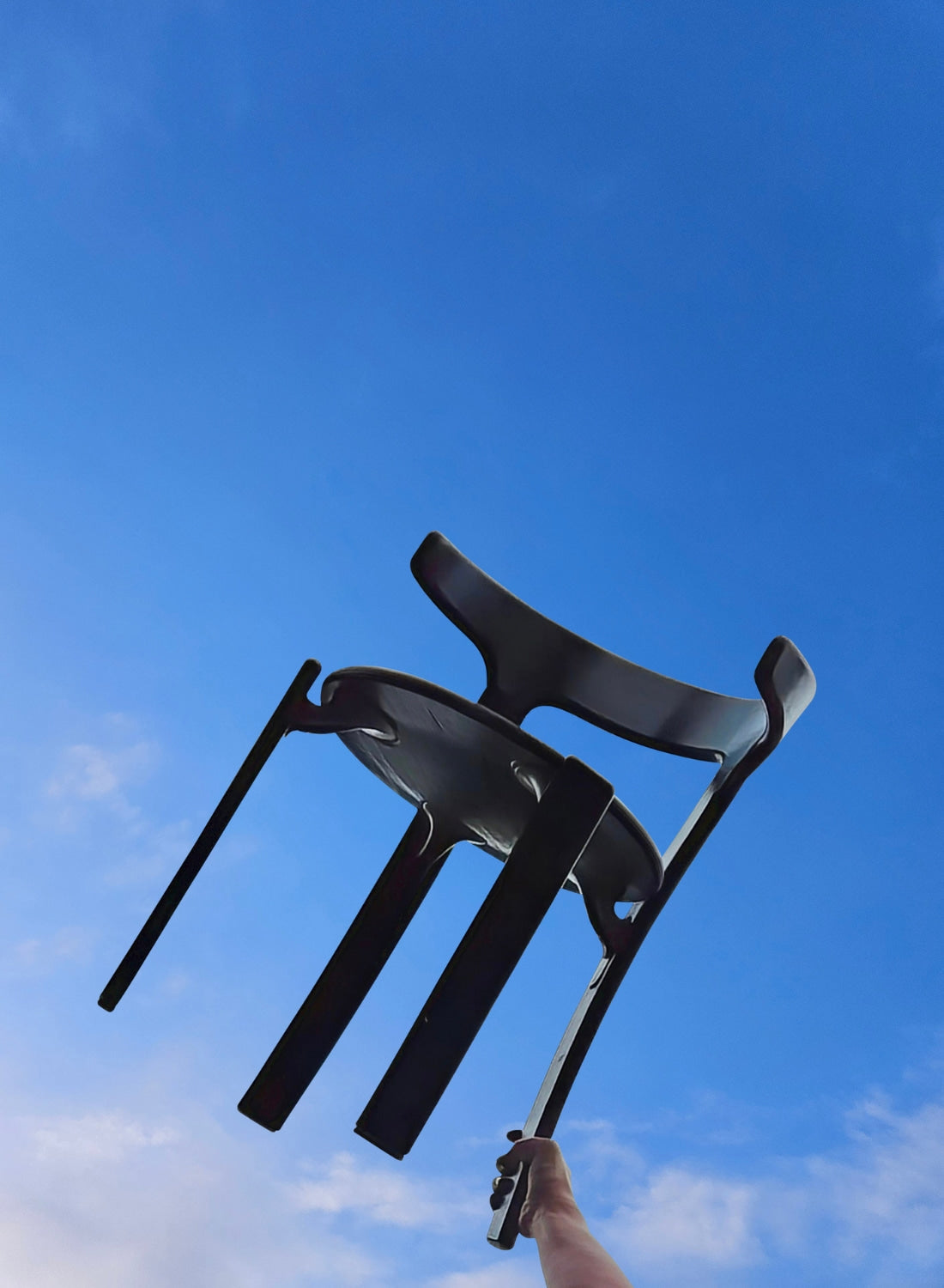 Bruno Rey Chair Bull Horn Designstuhl Ikone 1970er Jahre Vollholzstuhl Schwarz