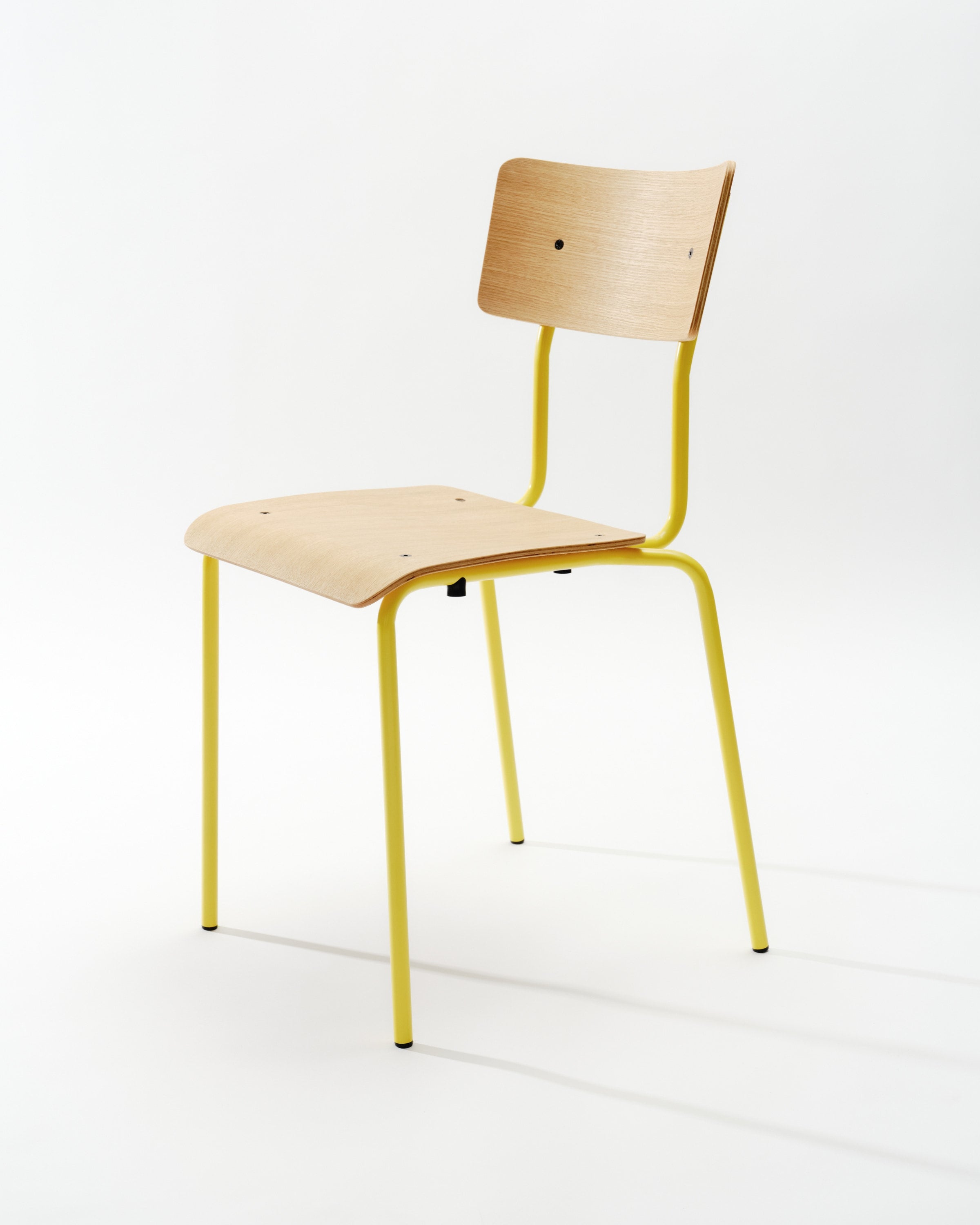 Bunter Eichenstuhl - Stapelbarer Holzstuhl in vielen Farben von Terravinossa