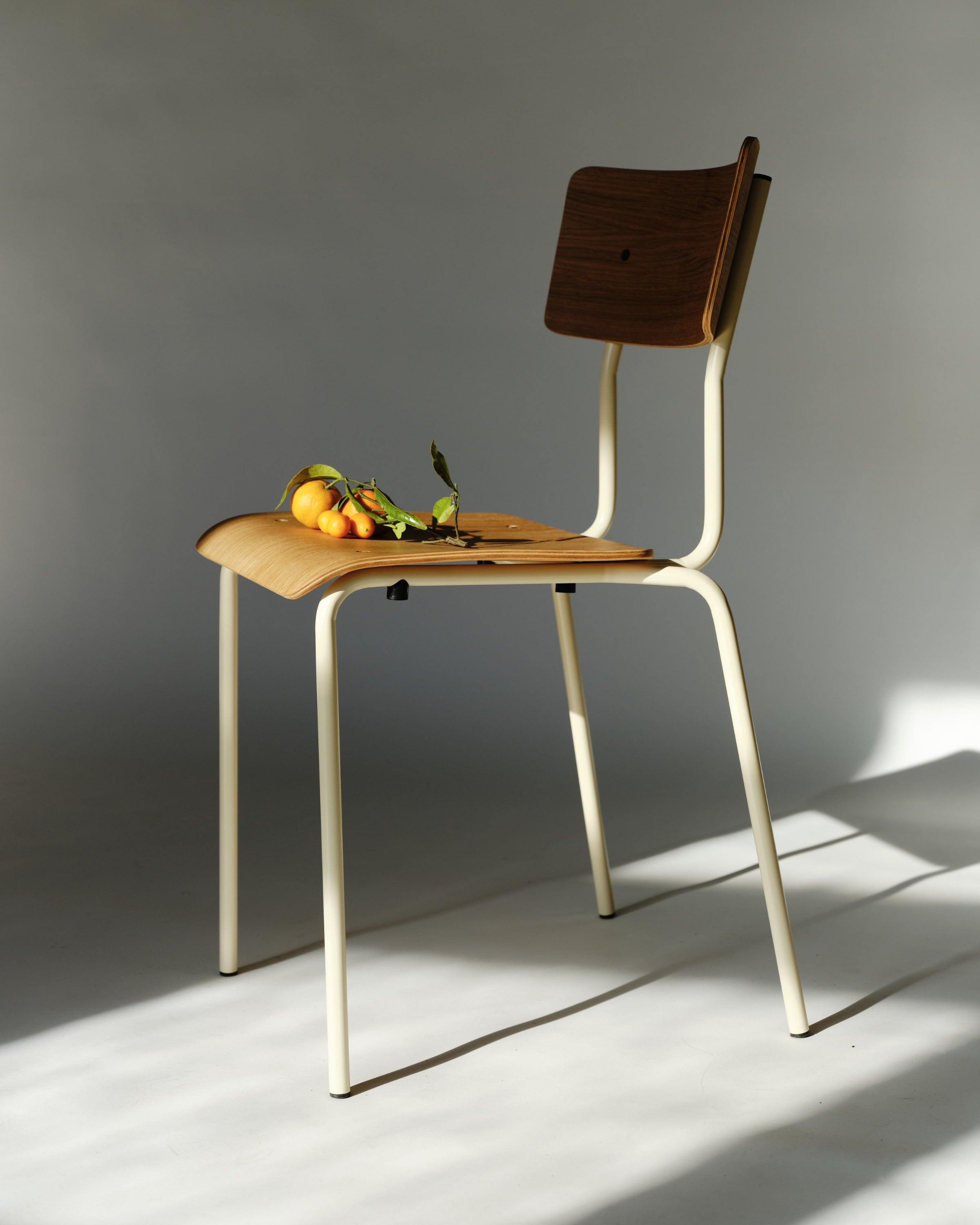 Bunter Eichenstuhl - Stapelbarer Holzstuhl in vielen Farben von Terravinossa